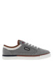 Thumbnail Baskets basses gris avec talon plat à lacets plats