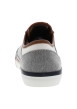 Thumbnail Baskets basses gris avec talon plat à lacets plats - Image 4