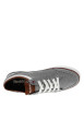 Thumbnail Baskets basses gris avec talon plat à lacets plats - Image 5