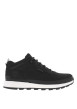 Thumbnail Sneakers en cuir noires à talon plat avec des lacets ronds et logo embossé - Image 2