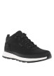 Thumbnail Sneakers en cuir noires à talon plat avec des lacets ronds et logo embossé - Image 8