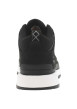 Thumbnail Sneakers en cuir noires à talon plat avec des lacets ronds et logo embossé - Image 10