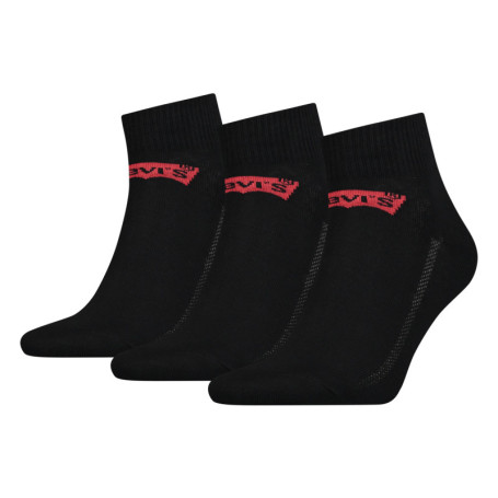 Lot de 3 paires de chaussettes Basses noires en...