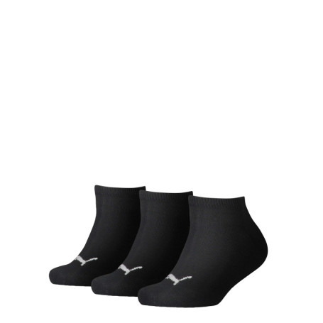 Lot de 3 chaussettes noires unies avec logo de...