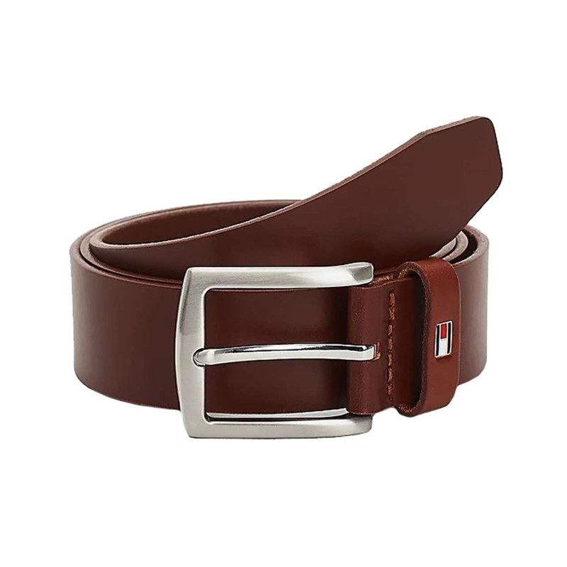 Tommy Hilfiger - Ceinture Camel En Cuir Unie Avec Extrémité En Pointe - Camel