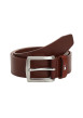 Thumbnail Ceinture camel en cuir unie avec extrémité en pointe