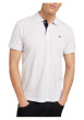 Thumbnail Polo en coton blanc uni coupe droite avec un col fermé par 2 boutons - Image 6