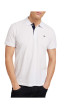 Thumbnail Polo en coton blanc uni coupe droite avec un col fermé par 2 boutons - Image 15