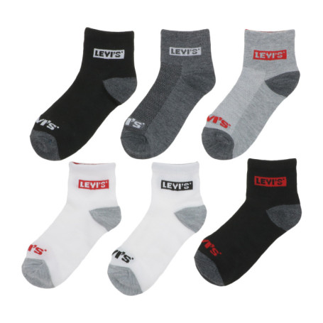 Chaussettes basses fantaisie grise et...