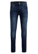 Thumbnail Jean bleu marine effet délavé à style 5 poches avec une coupe slim