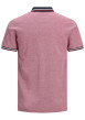 Thumbnail Polo pour homme rose en coton avec une coupe droite et logo brodé sur la poitrine - Image 4
