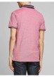 Thumbnail Polo pour homme rose en coton avec une coupe droite et logo brodé sur la poitrine - Image 6
