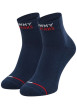 Thumbnail Lot de 2 paires de chaussettes basses en coton biologique marine unies coupe mi-haute nom sous le pied - Image 4