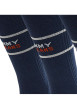 Thumbnail Lot de 2 paires de chaussettes hautes en coton biologique marine unies avec une coupe haute - Image 5