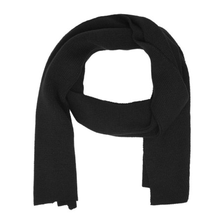 Echarpe noire unie en maille avec étiquette...