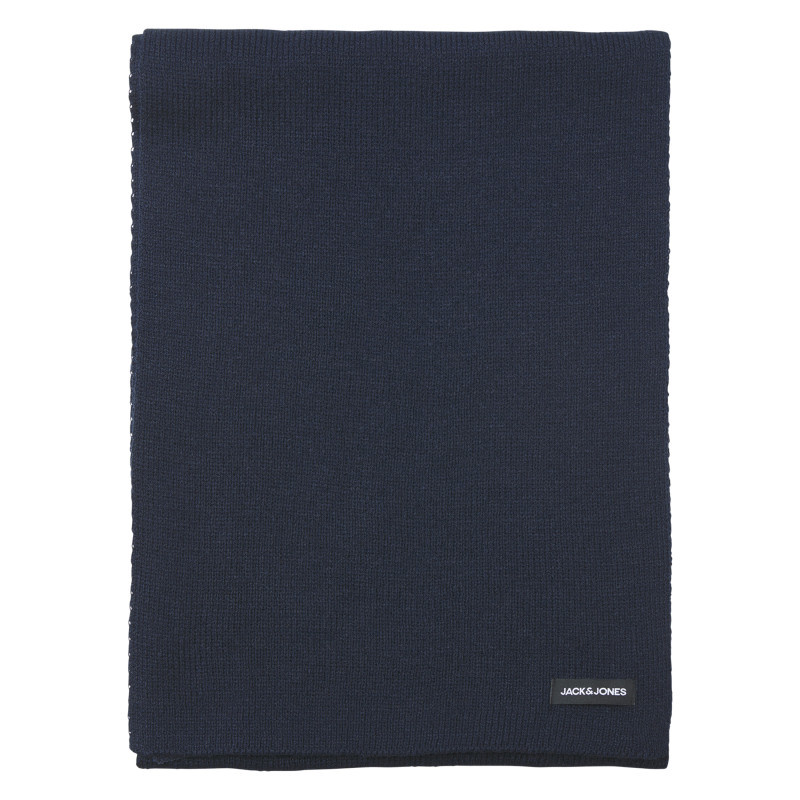 Jack & Jones - écharpe Marine Unie En Maille Tricotée Avec Une Forme Triangle - Marine