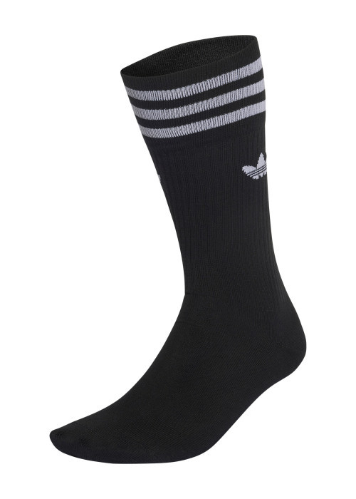 Lot de 3 paires de chaussettes hautes noires avec logo trefoil brodé de chaque côté