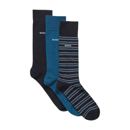 Lot de 3 paires de chaussettes hautes en coton...