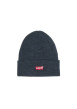Thumbnail Bonnet bleu marine à revers avec patch logo iconique - Image 2