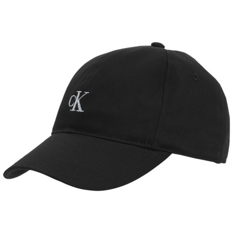 Casquette en coton noire unie coupe strapback...