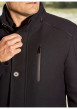 Thumbnail Manteau marine uni coupe droite col montant et zippé - Image 7