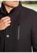 Thumbnail Manteau marine uni coupe droite col montant et zippé - Image 8