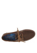 Thumbnail Mocassins en cuir premium cognac à talon plat avec lacets en cuir et surpiqûres - Image 5