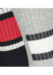 Thumbnail Lot de 2 paires de chaussettes hautes gris et noir unies avec une coupe haute et un imprimé chiné - Image 3