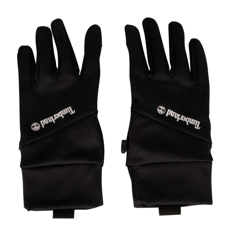 Timberland - Gants Noirs Unis Avec Le Nom De La Marque Sur Le Dessus - Noirs