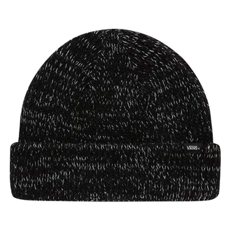 Vans - Bonnet Noir Chiné En Maille Piquée - Noir