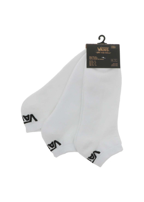 Lot de 3 paires de socquettes en coton mélangé blanches unies