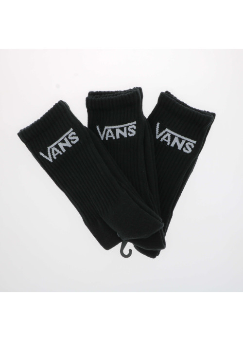 Chaussettes hautes en coton mélangé noires uni avec nom iconique de la marque