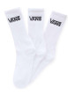 Thumbnail Chaussettes hautes blanches unies avec le logo de la marque brodé