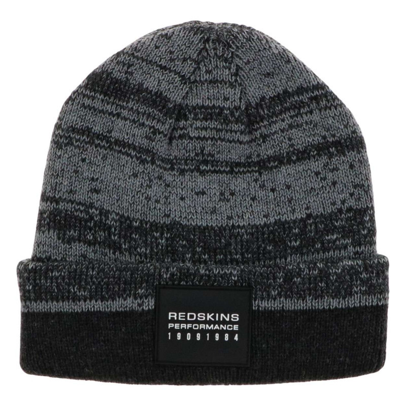 Redskins - Bonnet Gris En Maille Moulinée Avec Un Patch Au Nom De La Marque - Gris Redskins - Bonnet Gris En Maille Moulinée Avec Un Patch Au Nom De La Marque - Gris