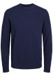 Thumbnail Pull bleu chiné Lambswool Knit Crew Neck Ln en laine mélangée et col rond