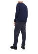 Thumbnail Pull bleu chiné Lambswool Knit Crew Neck Ln en laine mélangée et col rond - Image 3