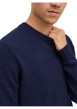 Thumbnail Pull bleu chiné Lambswool Knit Crew Neck Ln en laine mélangée et col rond - Image 4
