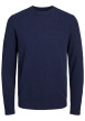 Thumbnail Pull bleu chiné Lambswool Knit Crew Neck Ln en laine mélangée et col rond - Image 6