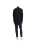 Thumbnail Pull en coton marine uni coupe droite col camionneur - Image 4