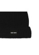 Thumbnail Bonnet uni noir en maille - Image 2