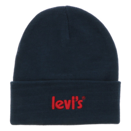 Bonnet Poster Logo Beanie marine uni