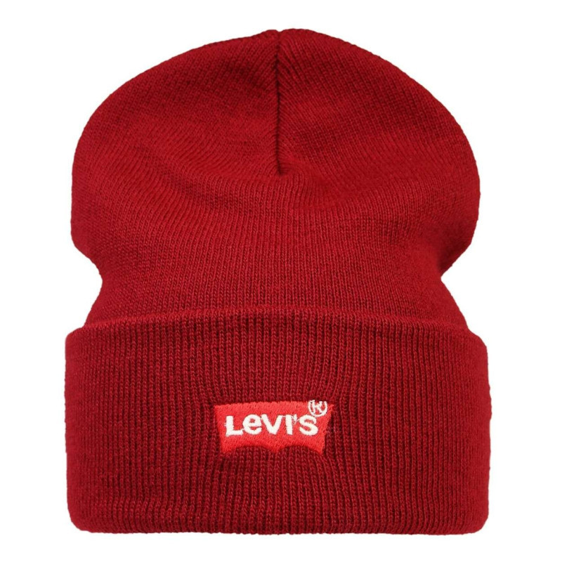 Levi's® Acc. - Bonnet Rouge En Point De Jersey Avec Revers Et Logo De La Marque - Rouge Levi's® Acc. - Bonnet Rouge En Point De Jersey Avec Revers Et Logo De La Marque - Rouge