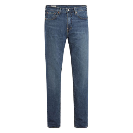 Jean 5 poches 512 Slim Taper en coton bleu uni...