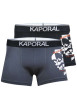 Thumbnail Lot de 2 Boxers classique gris imprimé avec une coupe fermée et une tête de mort floqué