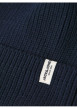 Thumbnail Bonnet à revers en coton biologique marine uni avec étiquette et branding - Image 2