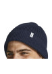 Thumbnail Bonnet à revers en coton biologique marine uni avec étiquette et branding - Image 5