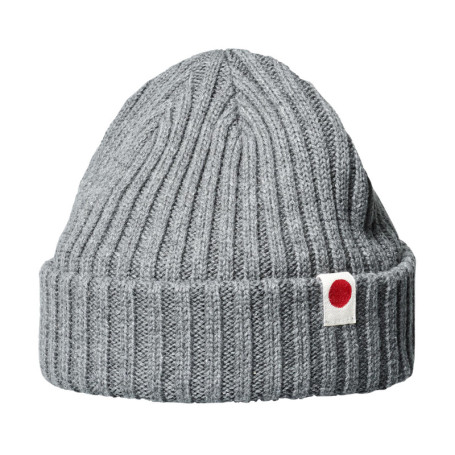 Bonnet en coton biologique gris uni avec...