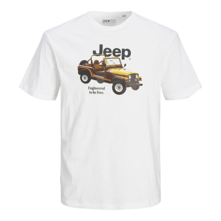 T-shirt en coton blanc uni coupe regular fit...