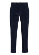 Thumbnail Pantalon Chino Kane 4 poches en coton côtelé marine uni coupe loose fit