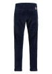 Thumbnail Pantalon Chino Kane 4 poches en coton côtelé marine uni coupe loose fit - Image 2